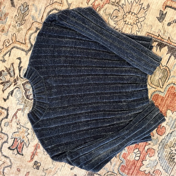 Chunky chenille grey sweater - Picture 2 of 4